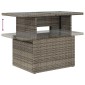 vidaXL Σετ Σαλονιού Κήπου 7 τεμ. Γκρι Συνθετικό Ρατάν με Μαξιλάρια