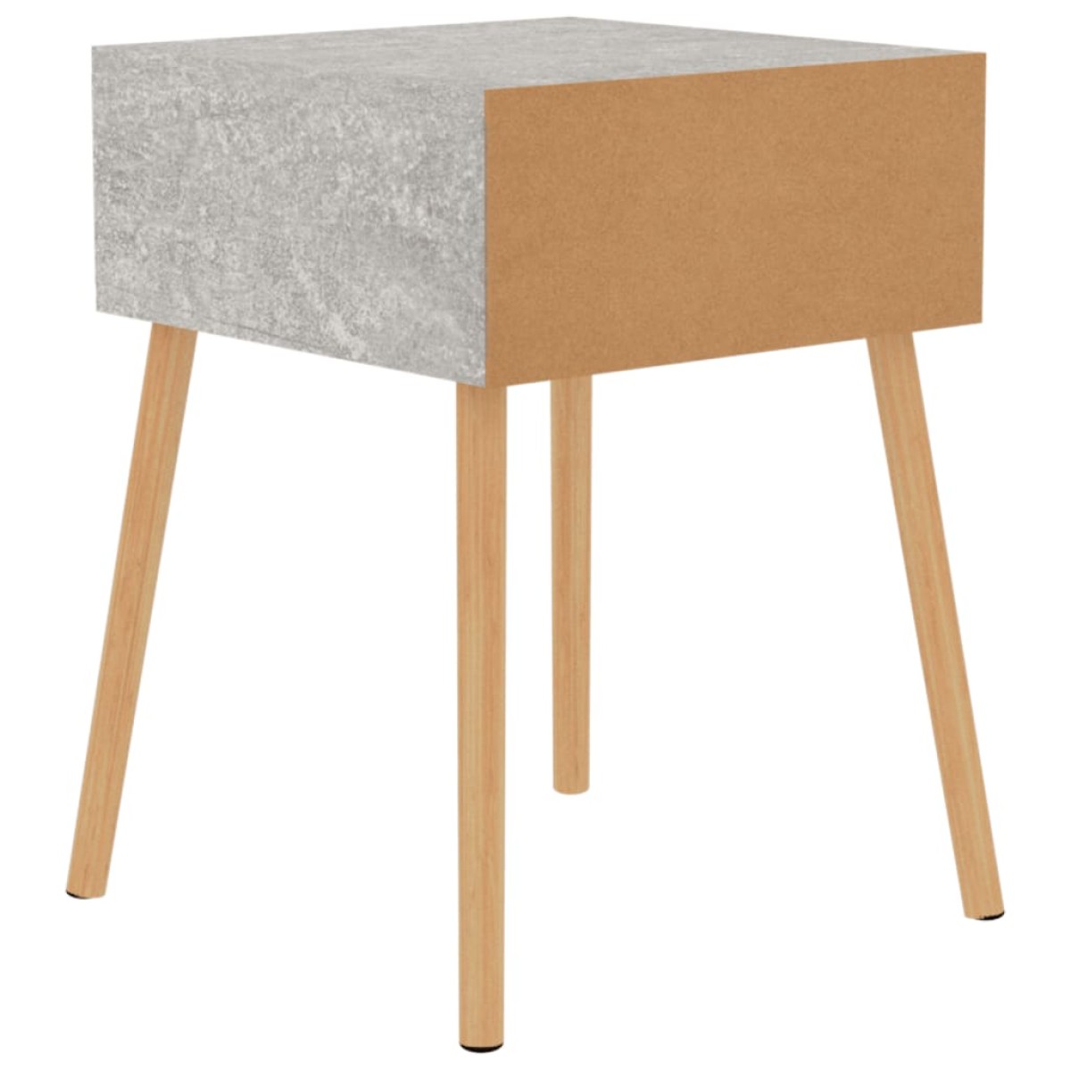 vidaXL Κομοδίνο Γκρι Σκυροδέματος 40 x 40 x 56 εκ. από Μοριοσανίδα
