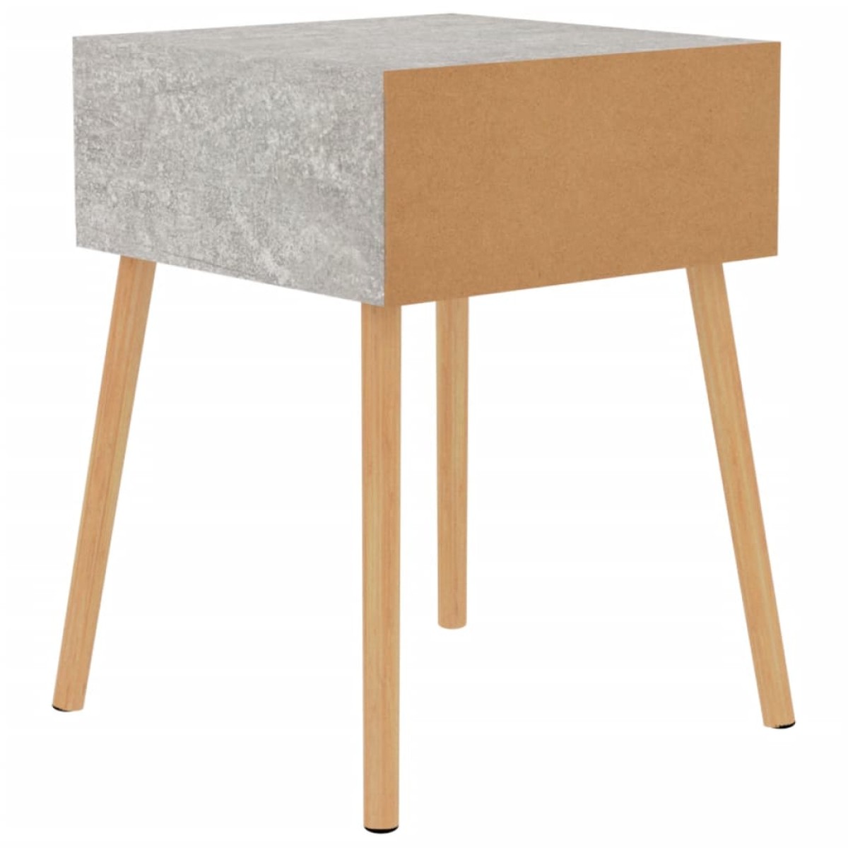 vidaXL Κομοδίνα 2 τεμ. Γκρι Σκυροδέματος 40x40x56 εκ. από Μοριοσανίδα