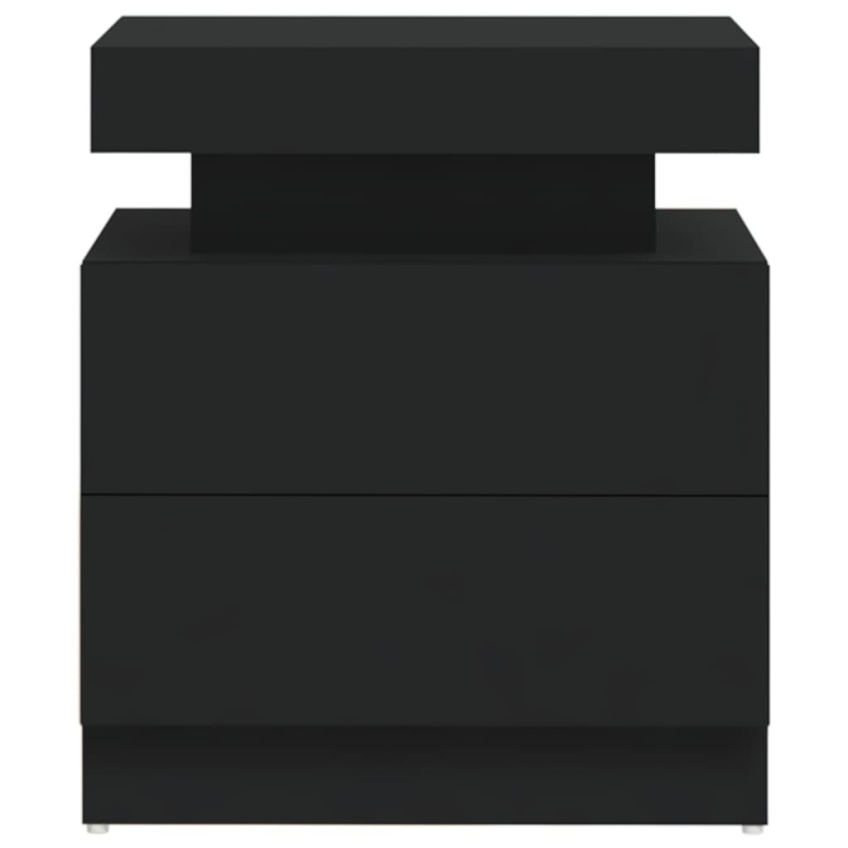 vidaXL Κομοδίνο Μαύρο 45 x 35 x 52 εκ. από Μοριοσανίδα