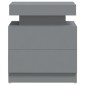 vidaXL Κομοδίνο Γκρι 45 x 35 x 52 εκ. από Μοριοσανίδα