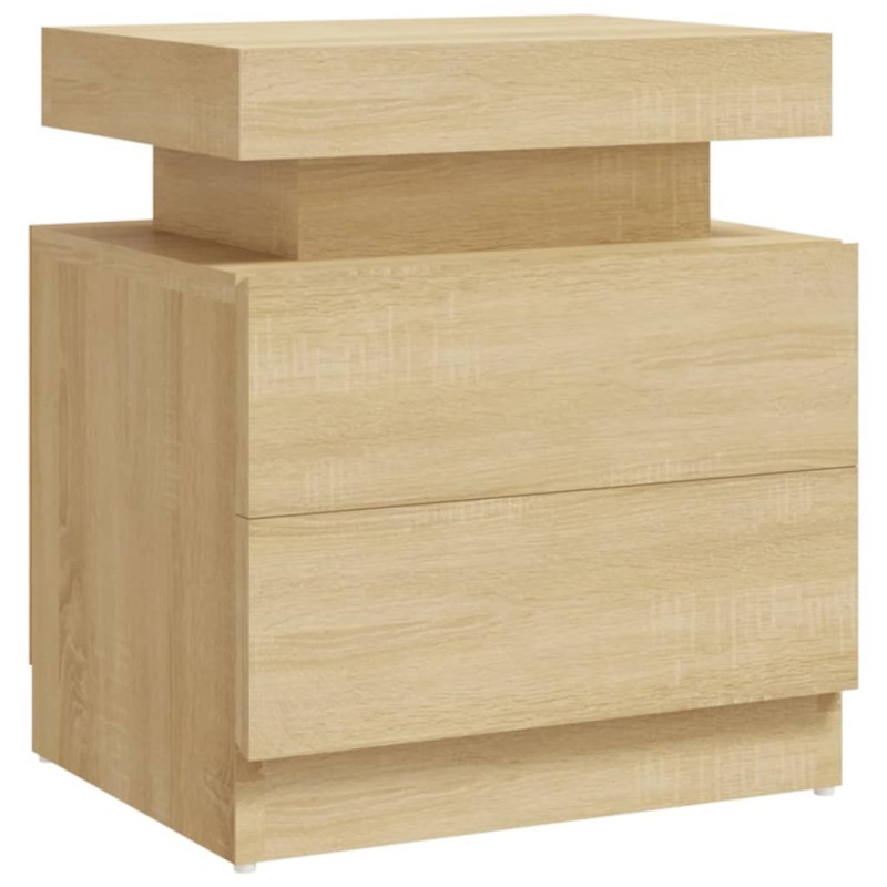 vidaXL Κομοδίνο Sonoma Δρυς 40 x 35 x 52 εκ. από Επεξεργ. Ξύλο