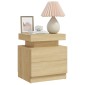 vidaXL Κομοδίνο Sonoma Δρυς 45 x 35 x 52 εκ. από Μοριοσανίδα