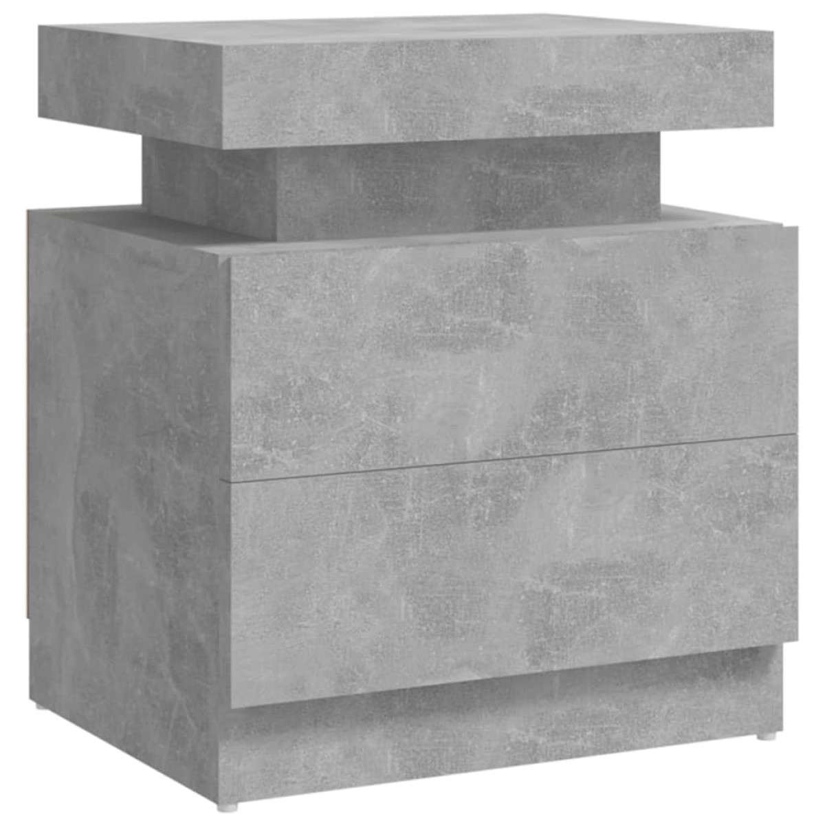 vidaXL Κομοδίνο Γκρι Σκυροδέματος 45 x 35 x 52 εκ. από Μοριοσανίδα