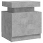 vidaXL Κομοδίνο Γκρι Σκυροδέματος 45 x 35 x 52 εκ. από Μοριοσανίδα