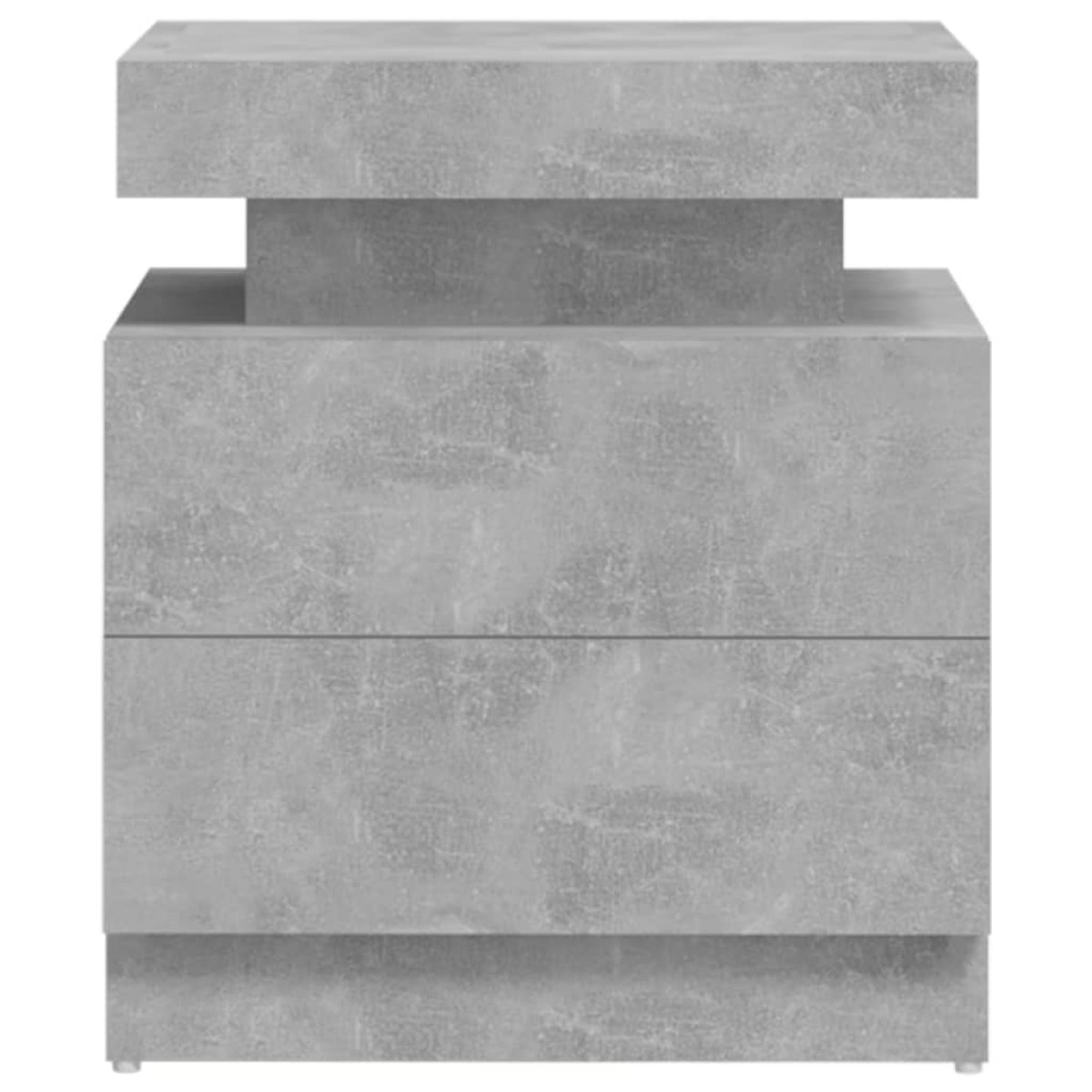 vidaXL Κομοδίνο Γκρι Σκυροδέματος 45 x 35 x 52 εκ. από Μοριοσανίδα
