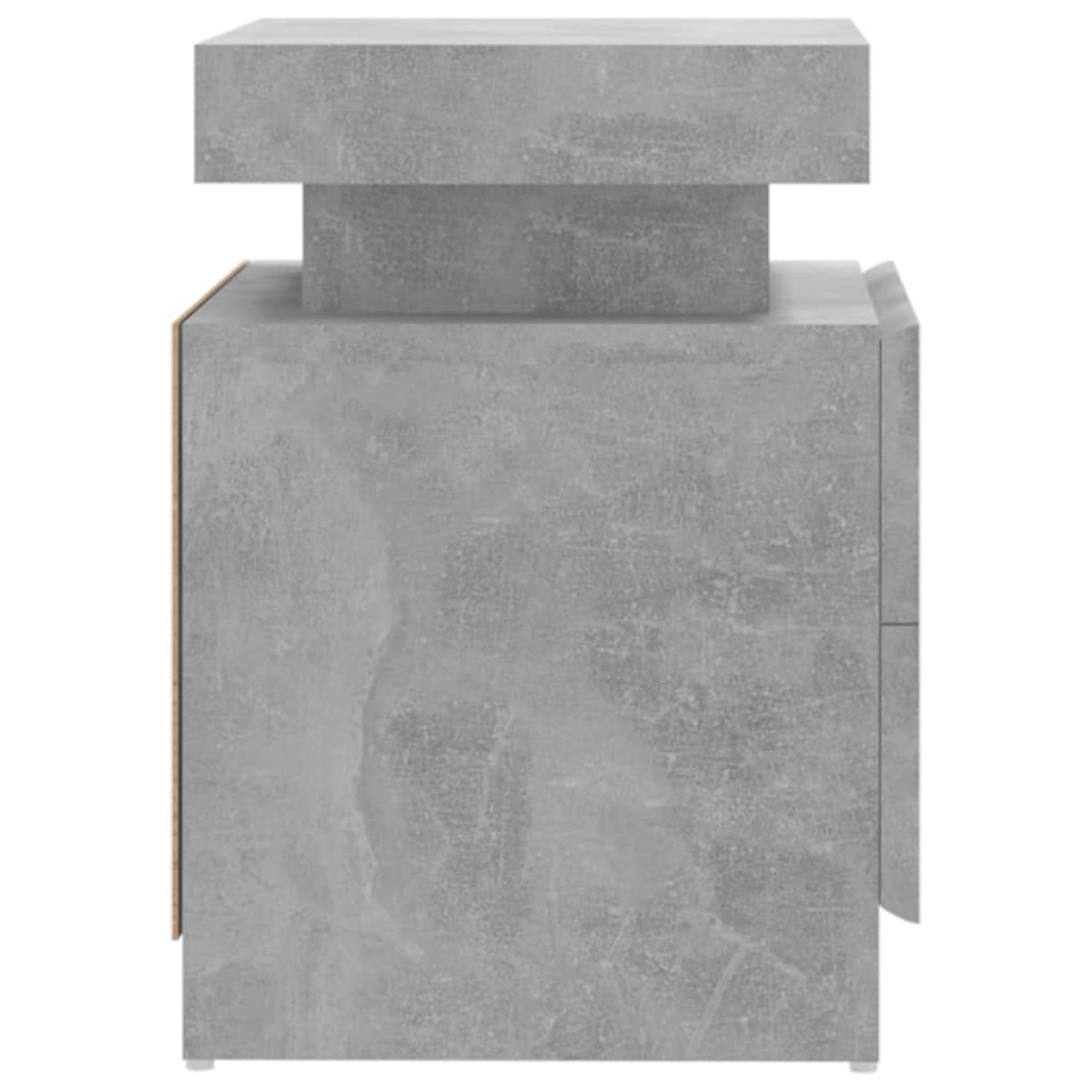 vidaXL Κομοδίνο Γκρι Σκυροδέματος 45 x 35 x 52 εκ. από Μοριοσανίδα