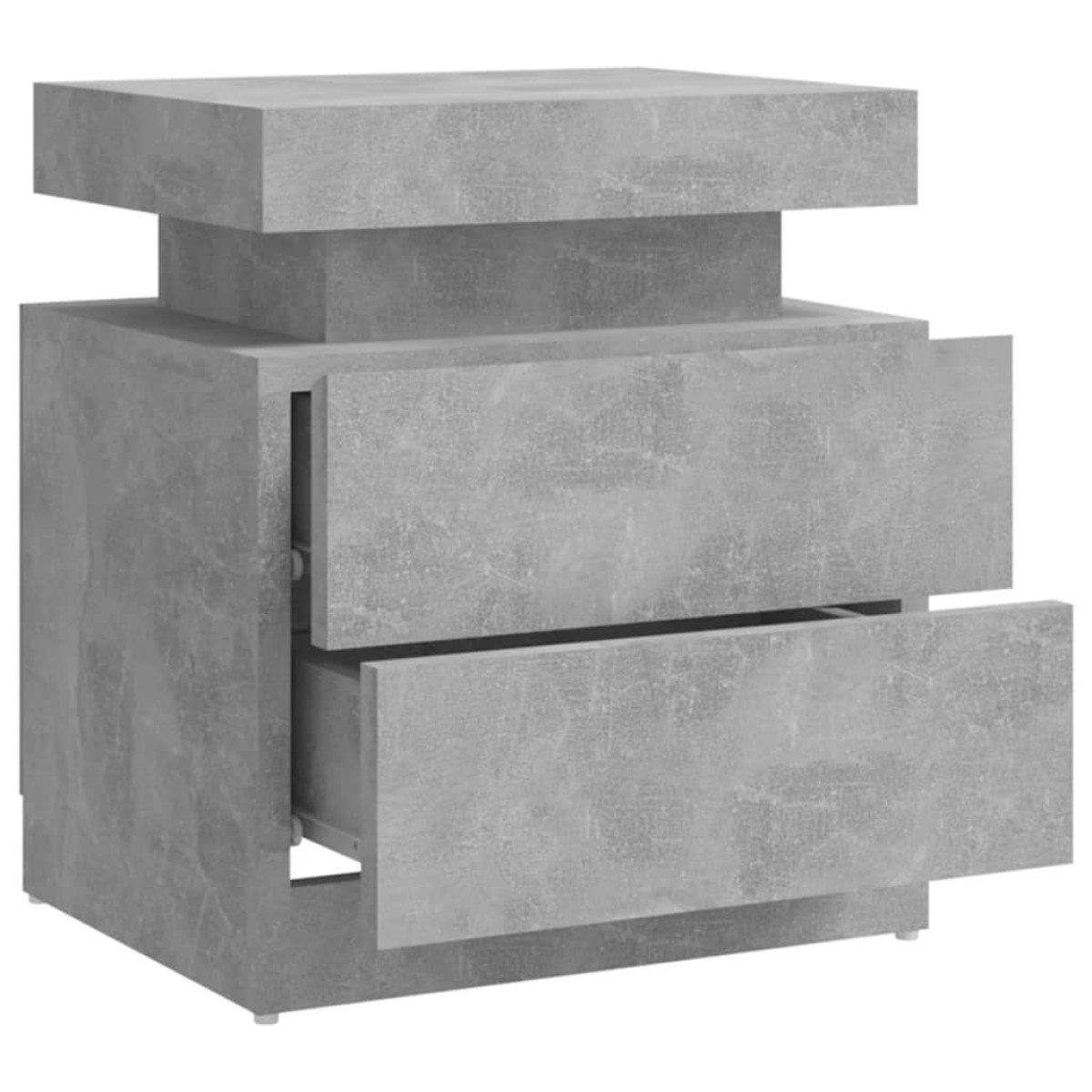 vidaXL Κομοδίνο Γκρι Σκυροδέματος 45 x 35 x 52 εκ. από Μοριοσανίδα