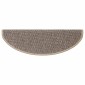 vidaXL Πατάκια Σκάλας Αυτοκόλ. 15 τεμ. Όψη Σιζάλ Σκ. Μπεζ 65x21x4 εκ.