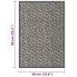 vidaXL Πατάκι Εισόδου Θυσανωτό Ανοιχτό Καφέ 60 x 90 εκ.