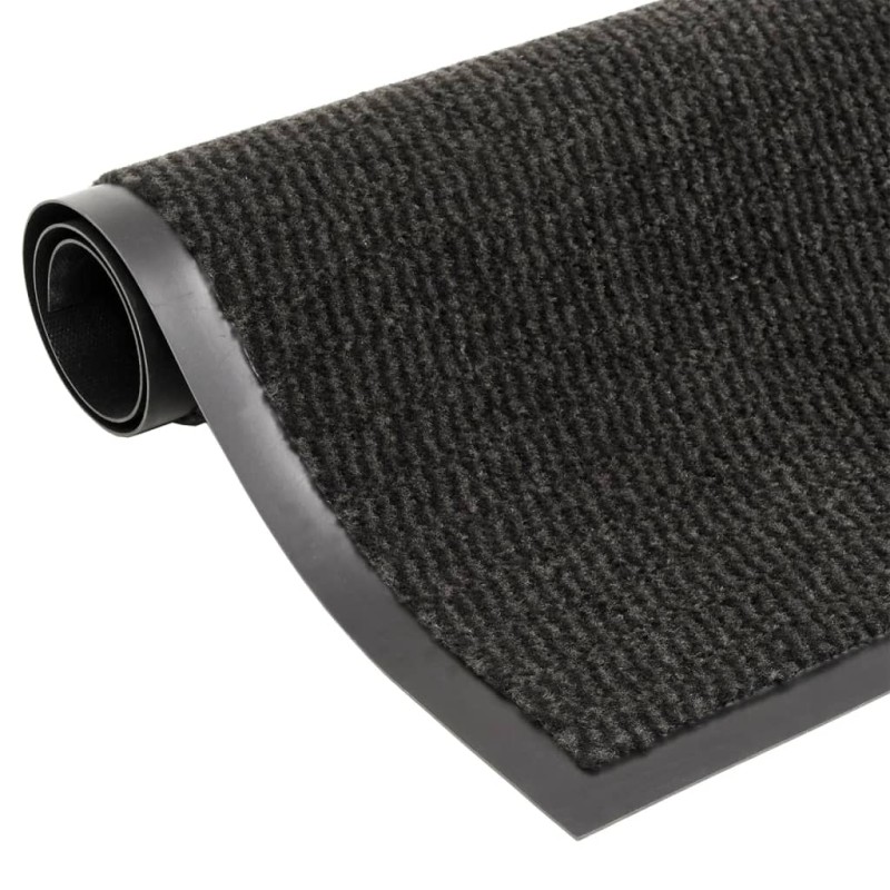 vidaXL Πατάκι Εισόδου Θυσανωτό Μαύρο 60 x 180 εκ.