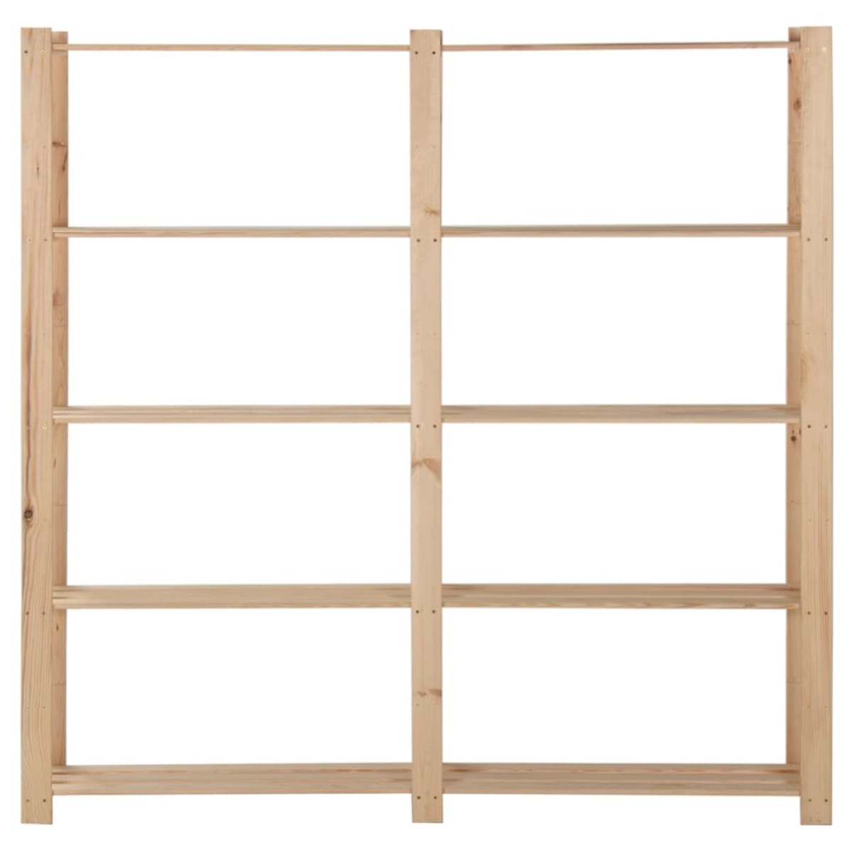vidaXL Ραφιέρα 5 Επιπέδων 170 x 28,5 x 170 εκ. από Μασίφ Ξύλο Πεύκου