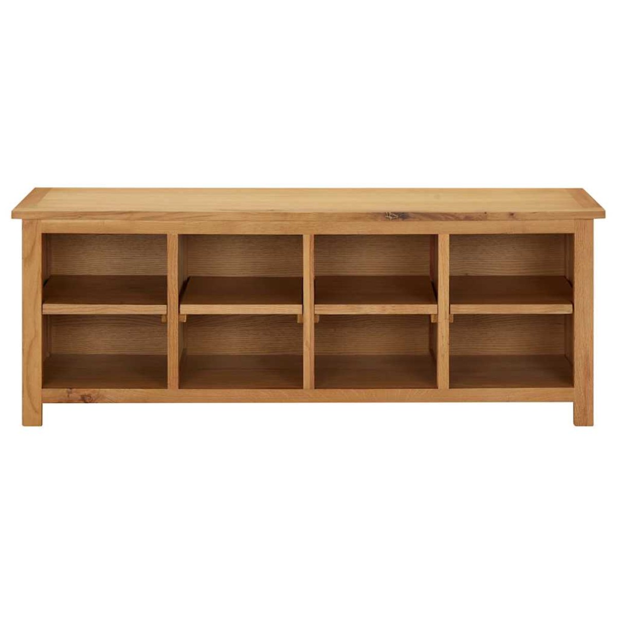 vidaXL Παπουτσοθήκη 114 x 37 x 45 εκ. από Μασίφ Ξύλο Δρυός