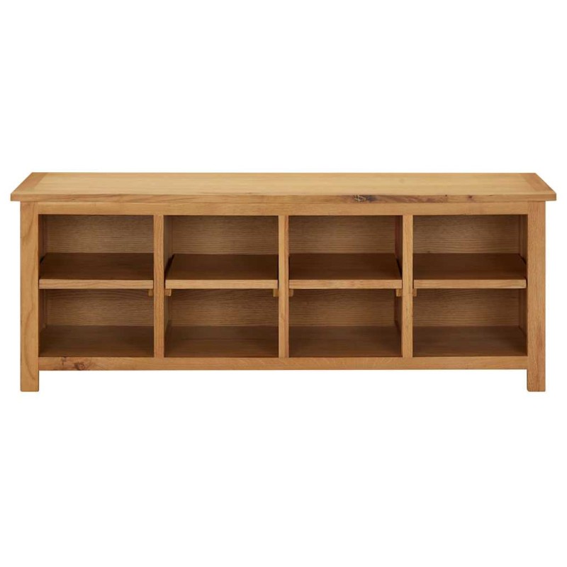 vidaXL Παπουτσοθήκη 114 x 37 x 45 εκ. από Μασίφ Ξύλο Δρυός