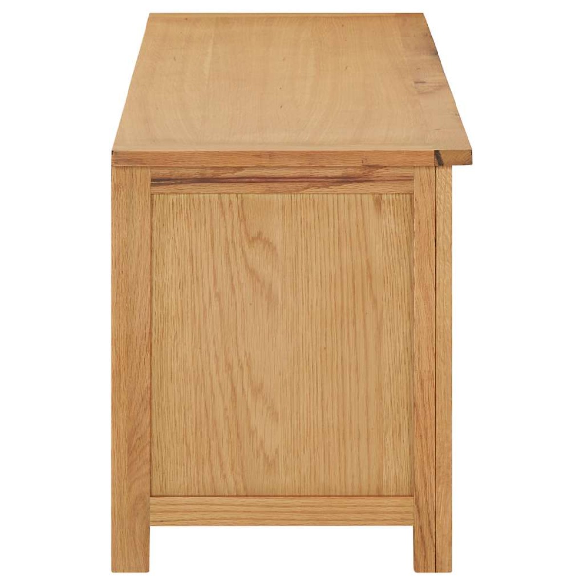 vidaXL Παπουτσοθήκη 114 x 37 x 45 εκ. από Μασίφ Ξύλο Δρυός