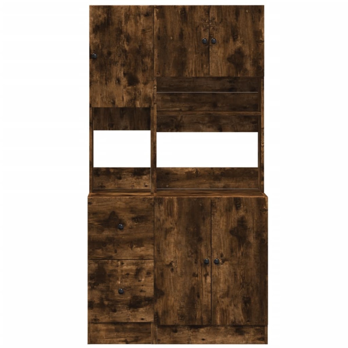 vidaXL Ντουλάπι Κουζίνας Καπνιστή Δρυς 95x50x180 εκ. Επεξεργ. Ξύλο