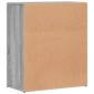 vidaXL Βοηθητικά Ντουλάπια 2 τεμ. Γκρι Sonoma 60x31x70 εκ. Επεξ. Ξύλο