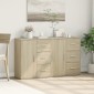 vidaXL Βοηθητικά Ντουλάπια 2 τεμ. Sonoma Δρυς 60x31x70 εκ. Επεξ. Ξύλο