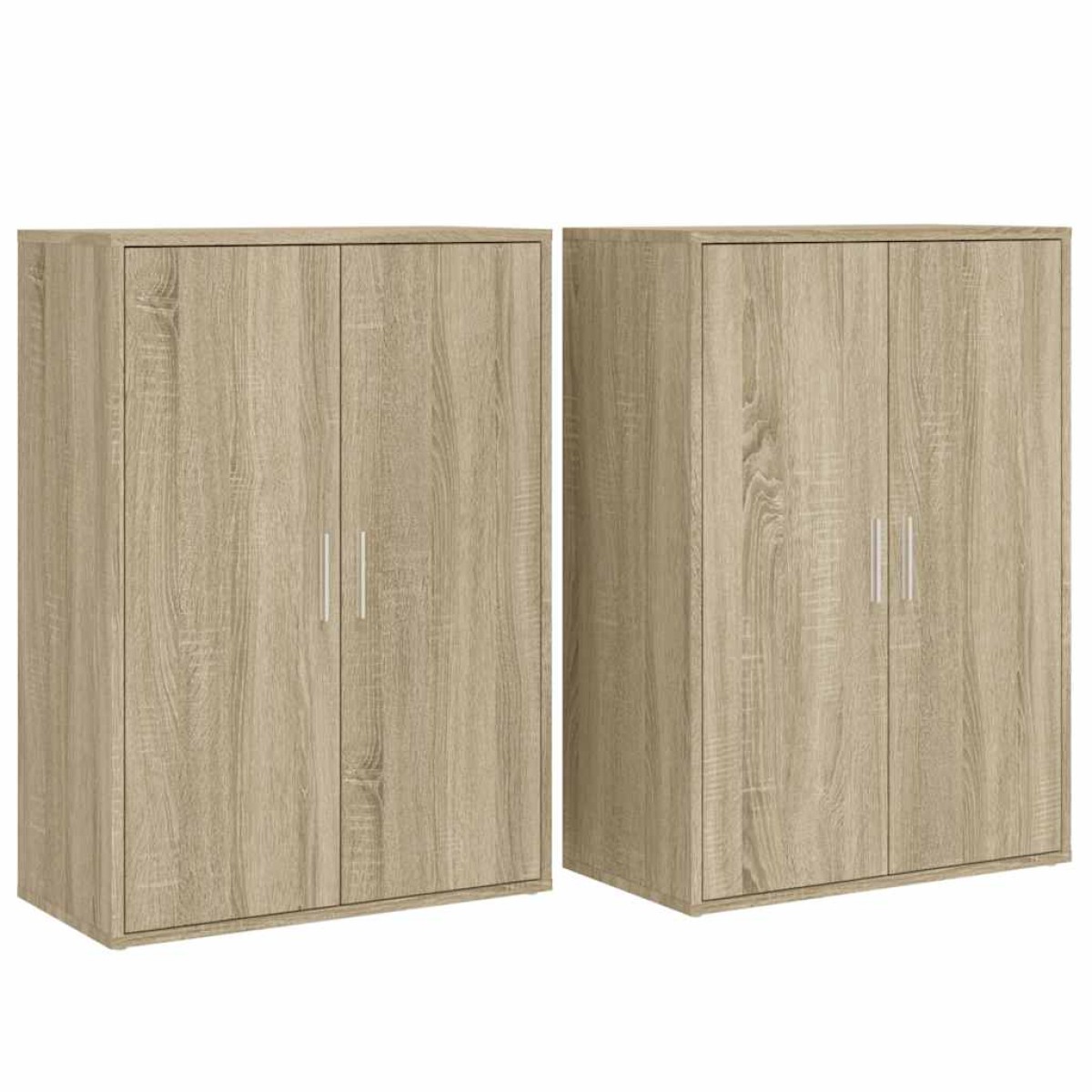 vidaXL Βοηθητικά Ντουλάπια 2 τεμ. Sonoma Δρυς 60x31x84 εκ. Επεξ. Ξύλο