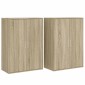 vidaXL Βοηθητικά Ντουλάπια 2 τεμ. Sonoma Δρυς 60x31x84 εκ. Επεξ. Ξύλο
