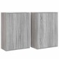vidaXL Βοηθητικά Ντουλάπια 2 τεμ. Γκρι Sonoma 60x31x84 εκ. Επεξ. Ξύλο