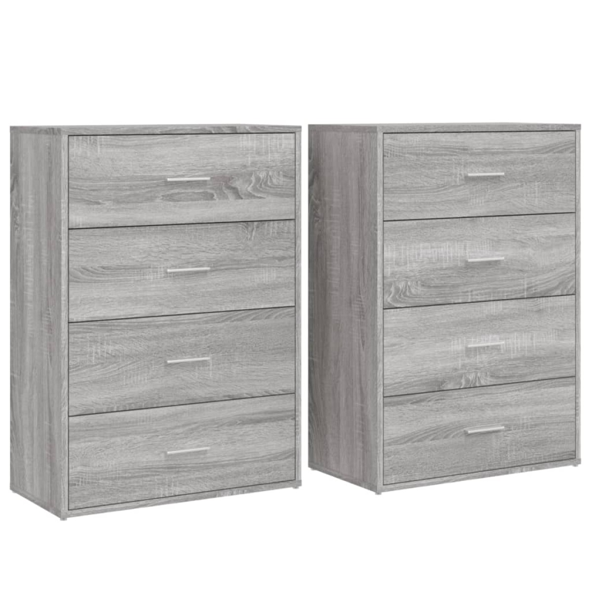 vidaXL Βοηθητικά Ντουλάπια 2 τεμ. Γκρι Sonoma 60x31x84 εκ. Επεξ. Ξύλο