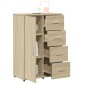 vidaXL Βοηθητικά Ντουλάπια 2 τεμ. Sonoma Δρυς 60x31x84 εκ. Επεξ. Ξύλο