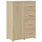 vidaXL Βοηθητικά Ντουλάπια 2 τεμ. Sonoma Δρυς 60x31x84 εκ. Επεξ. Ξύλο
