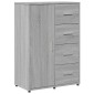 vidaXL Βοηθητικά Ντουλάπια 2 τεμ. Γκρι Sonoma 60x31x84 εκ. Επεξ. Ξύλο