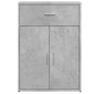 vidaXL Βοηθητικά Ντουλάπια 2 τεμ. Γκρι Σκυρ. 60x30x84 εκ. Επεξ. Ξύλο