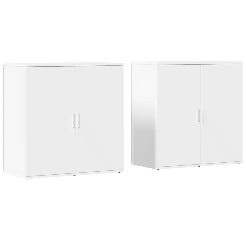 vidaXL Βοηθητικά Ντουλάπια 2 Τεμ. 79x38x80 εκ. από Επεξεργασμένο Ξύλο