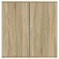 vidaXL Βοηθητικά Ντουλάπια 2 Τεμ. Sonoma Δρυς 79x38x80εκ. Επεξ. Ξύλο