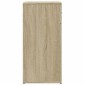 vidaXL Βοηθητικά Ντουλάπια 2 Τεμ. Sonoma Δρυς 79x38x80εκ. Επεξ. Ξύλο