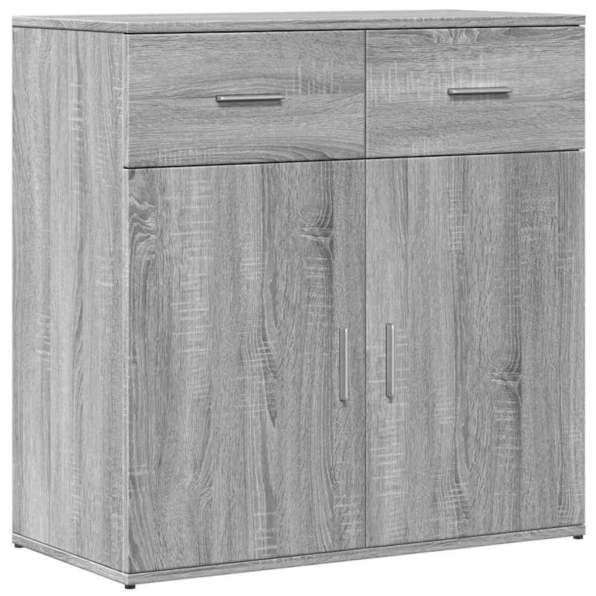 vidaXL Βοηθητικά Ντουλάπια 2 Τεμ. Γκρι Sonoma 79x38x80 εκ. Επεξ. Ξύλο
