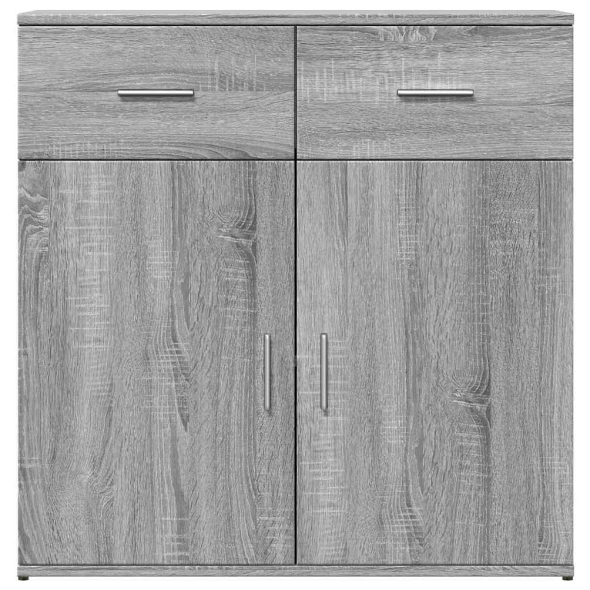 vidaXL Βοηθητικά Ντουλάπια 2 Τεμ. Γκρι Sonoma 79x38x80 εκ. Επεξ. Ξύλο