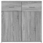 vidaXL Βοηθητικά Ντουλάπια 2 Τεμ. Γκρι Sonoma 79x38x80 εκ. Επεξ. Ξύλο