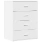 vidaXL Βοηθητικά Ντουλάπια 2 τεμ. Λευκή 60 x 39 x 80 εκ. Επεξεργ. Ξύλο