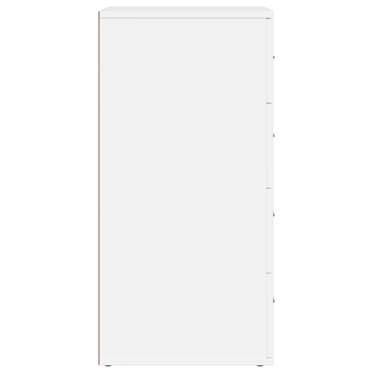 vidaXL Βοηθητικά Ντουλάπια 2 τεμ. Λευκή 60 x 39 x 80 εκ. Επεξεργ. Ξύλο