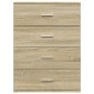 vidaXL Βοηθητικά Ντουλάπια 2τεμ. Sonoma Δρυς 60x39x80εκ. Επεξεργ. Ξύλο