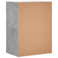 vidaXL Βοηθητικά Ντουλάπια 2τεμ. Γκρι Σκυρ. 60x39x80εκ. Επεξεργ. Ξύλο