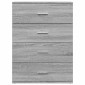 vidaXL Βοηθητικά Ντουλάπια 2τεμ. Γκρι Sonoma 60x39x80εκ. Επεξεργ. Ξύλο