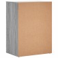 vidaXL Βοηθητικά Ντουλάπια 2τεμ. Γκρι Sonoma 60x39x80εκ. Επεξεργ. Ξύλο