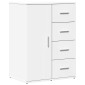 vidaXL Βοηθητικό Ντουλάπι 2τεμ. Λευκός 59 x 39 x 80 εκ. Επεξεργ. Ξύλο