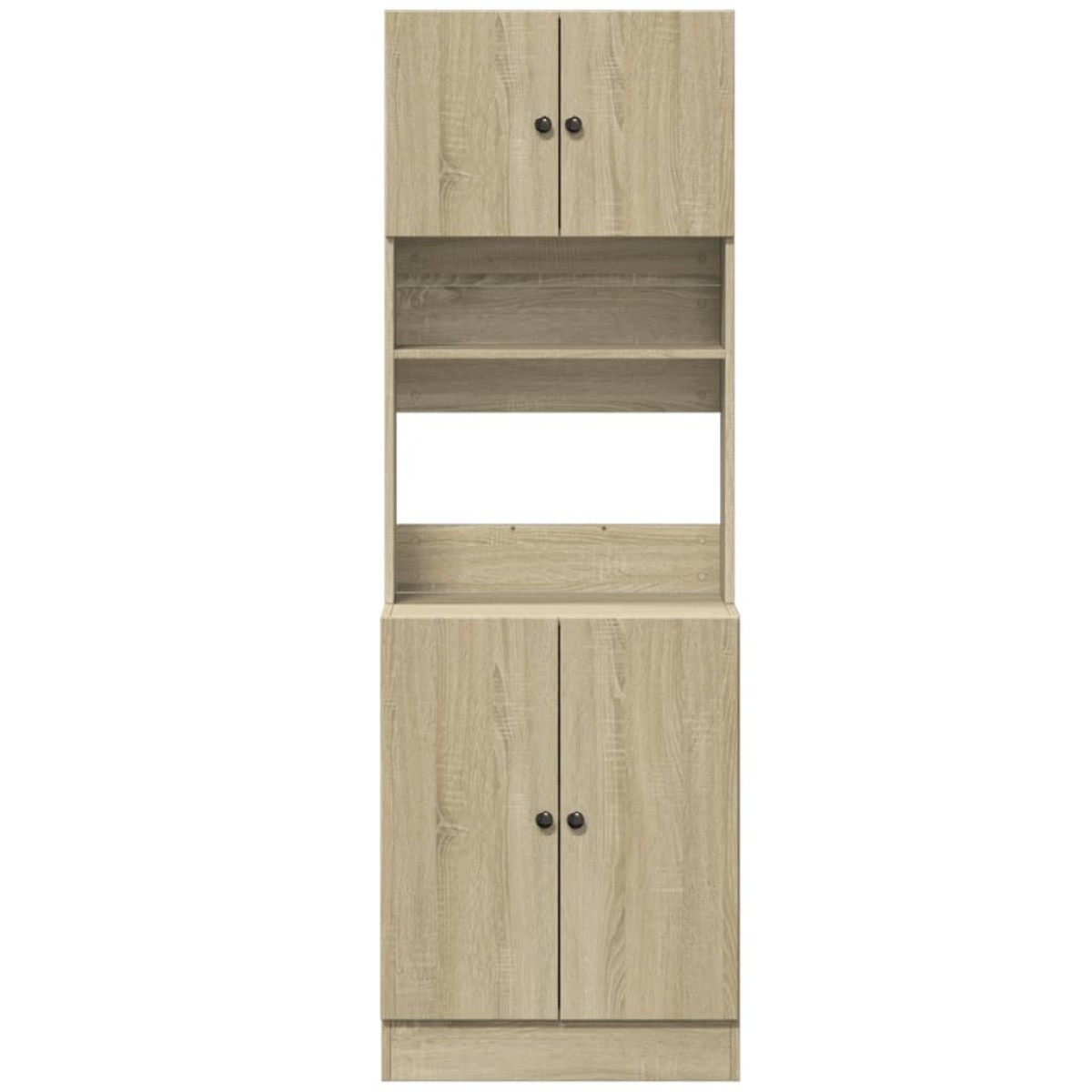vidaXL Στήλη Κουζίνας Sonoma Δρυς 60x50x180 εκ. από Επεξεργασμένο Ξύλο