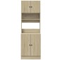vidaXL Στήλη Κουζίνας Sonoma Δρυς 60x50x180 εκ. από Επεξεργασμένο Ξύλο