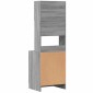 vidaXL Ντουλάπι Κουζίνας Γκρι sonoma 60x50x180 εκ. Επεξεργ. Ξύλο