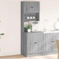 vidaXL Ντουλάπι Κουζίνας Γκρι sonoma 60x50x180 εκ. Επεξεργ. Ξύλο