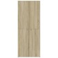 vidaXL Αρχειοθήκη Sonoma Δρυς 60x32x153 εκ. από Επεξεργασμένο Ξύλο