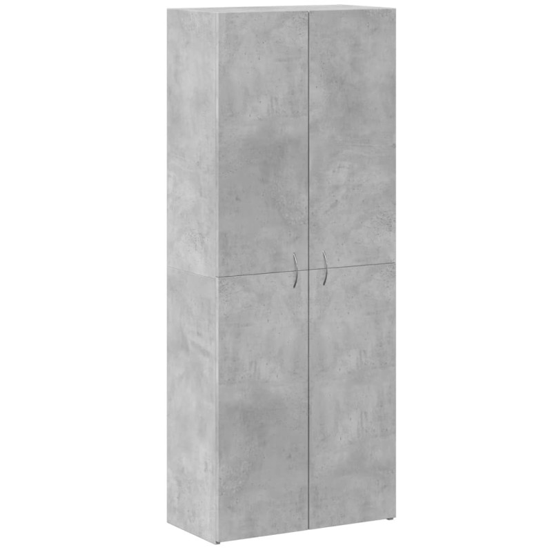 vidaXL Αρχειοθήκη Γκρι Σκυρ. 60x32x153 εκ. Επεξεργασμένο Ξύλο