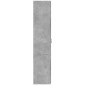 vidaXL Αρχειοθήκη Γκρι Σκυρ. 60x32x153 εκ. Επεξεργασμένο Ξύλο